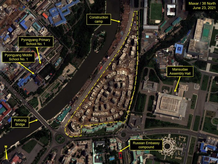 Pyongyang Speed: 34 High-Rise Apartments Rise in 3 Months - 38 North ...