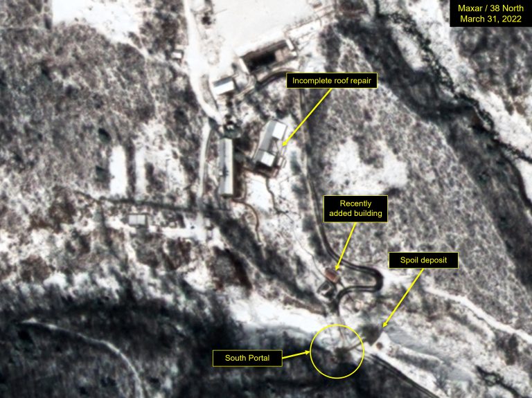 Punggye-ri Nuclear Test Site: Probable Spoil at the South Portal