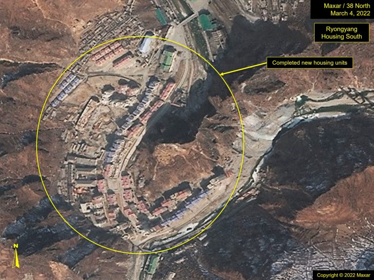 Figure 10c. Buildup of Ryongyang Housing South after Typhoon Maysak. Copyright © 2022 Maxar.