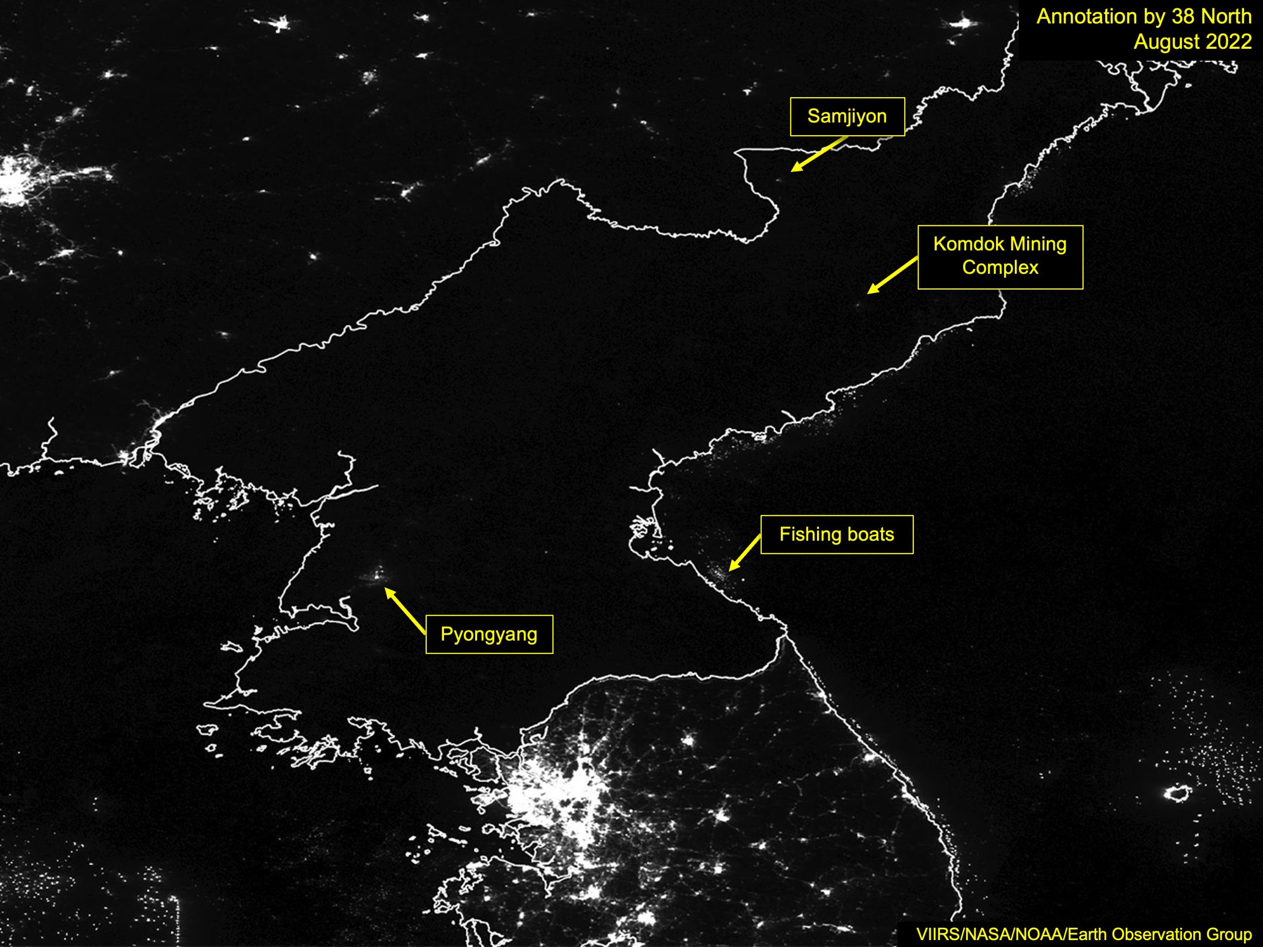 In January 2014, astronauts on board the International Space Station (ISS) took a photo that dramatically illustrated the economic divide between Nort