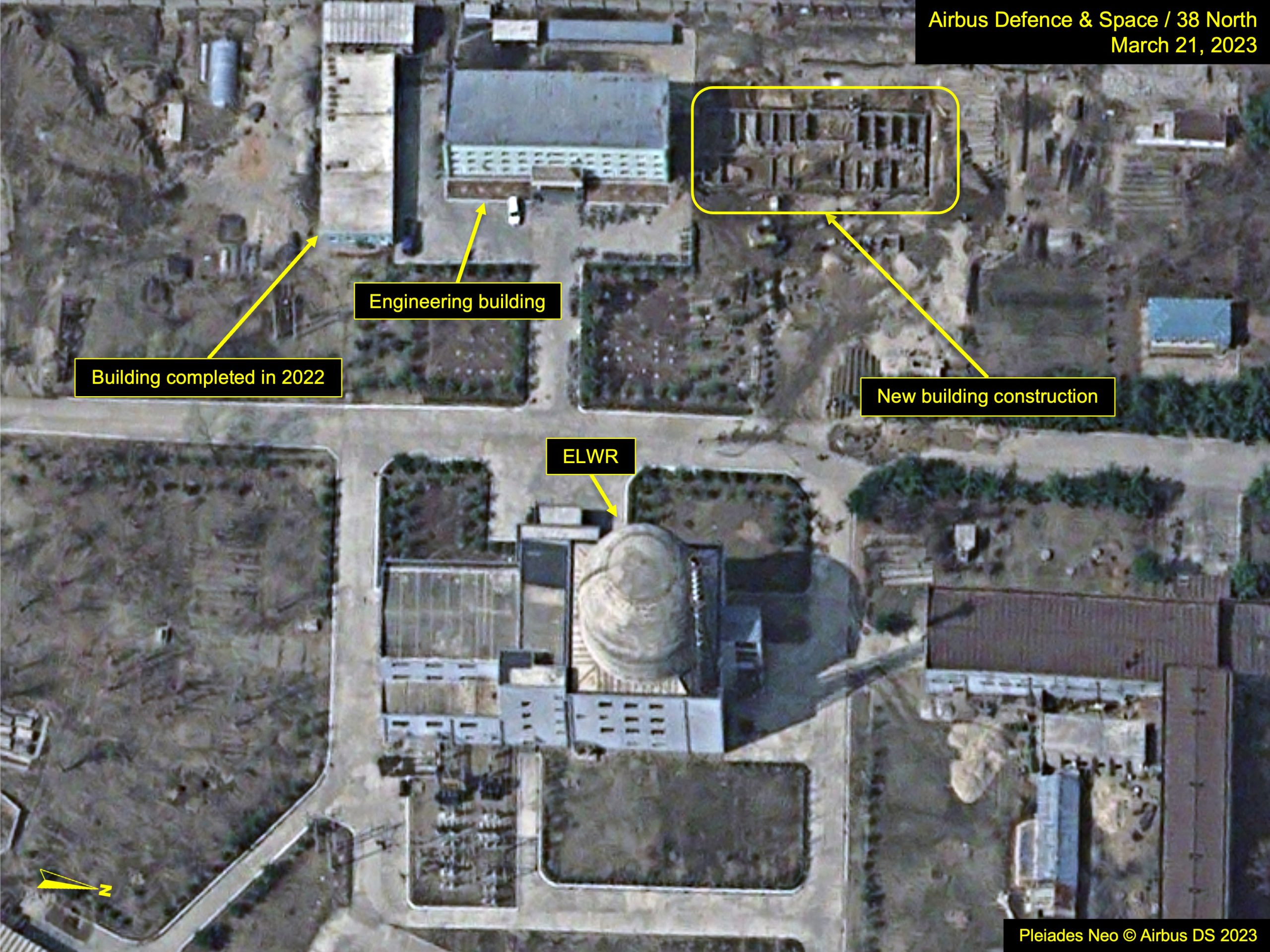Recent commercial satellite imagery of North Korea’s Yongbyon Nuclear Scientific Research Center indicates a high level of activity around the compl