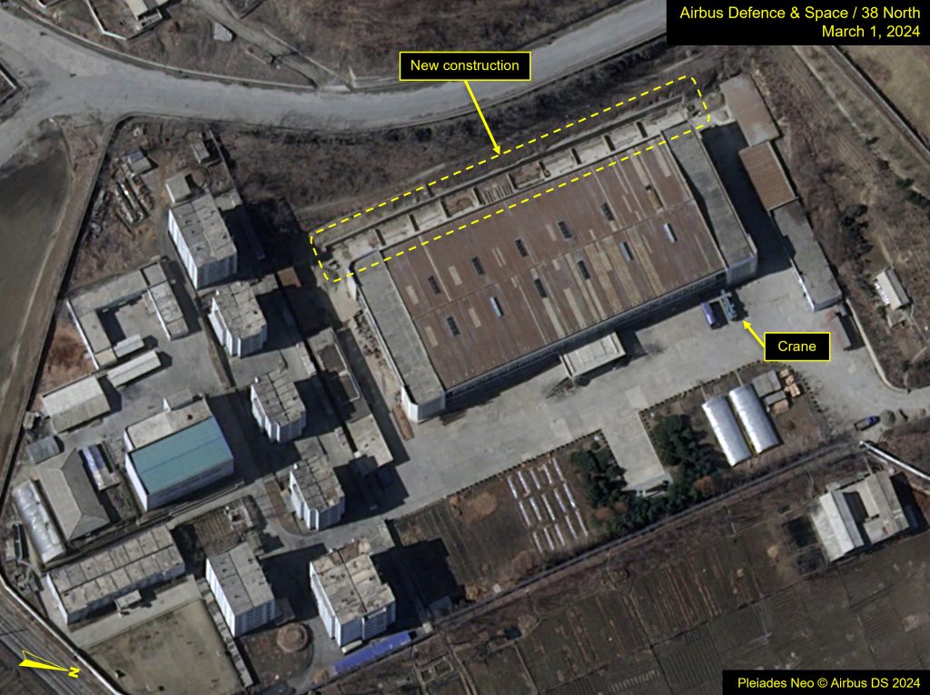Construction at North Korea’s Kangson Facility: Probable Storage or Offices