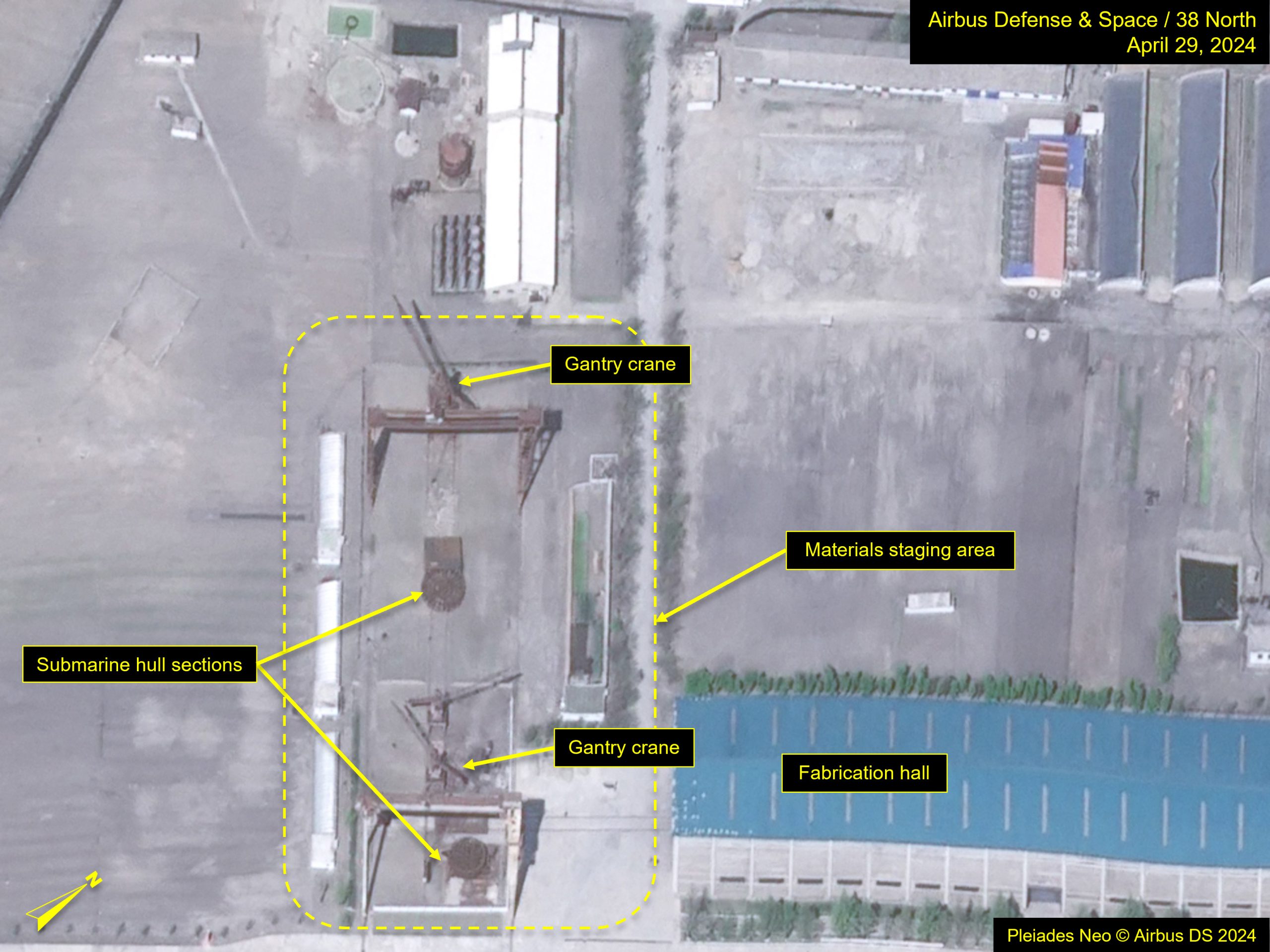 Sinpho South Shipyard: Indications of New Submarine