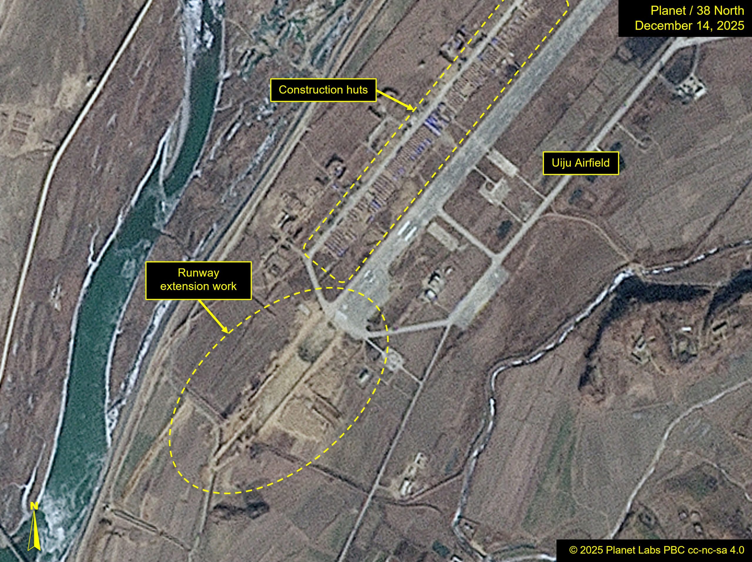 Military Airfield Modernization Expands to Uiju